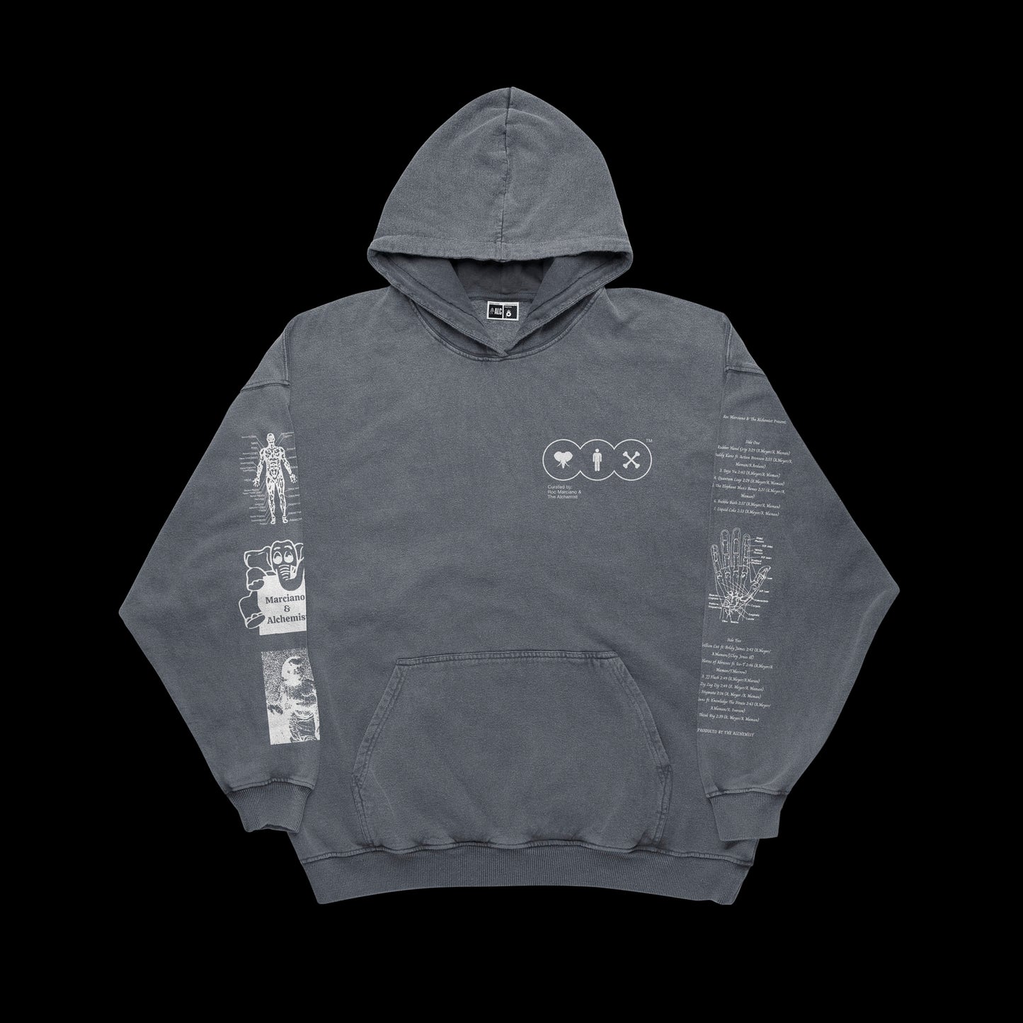 The Elephant Man's Bones (Slate Hoodie)
