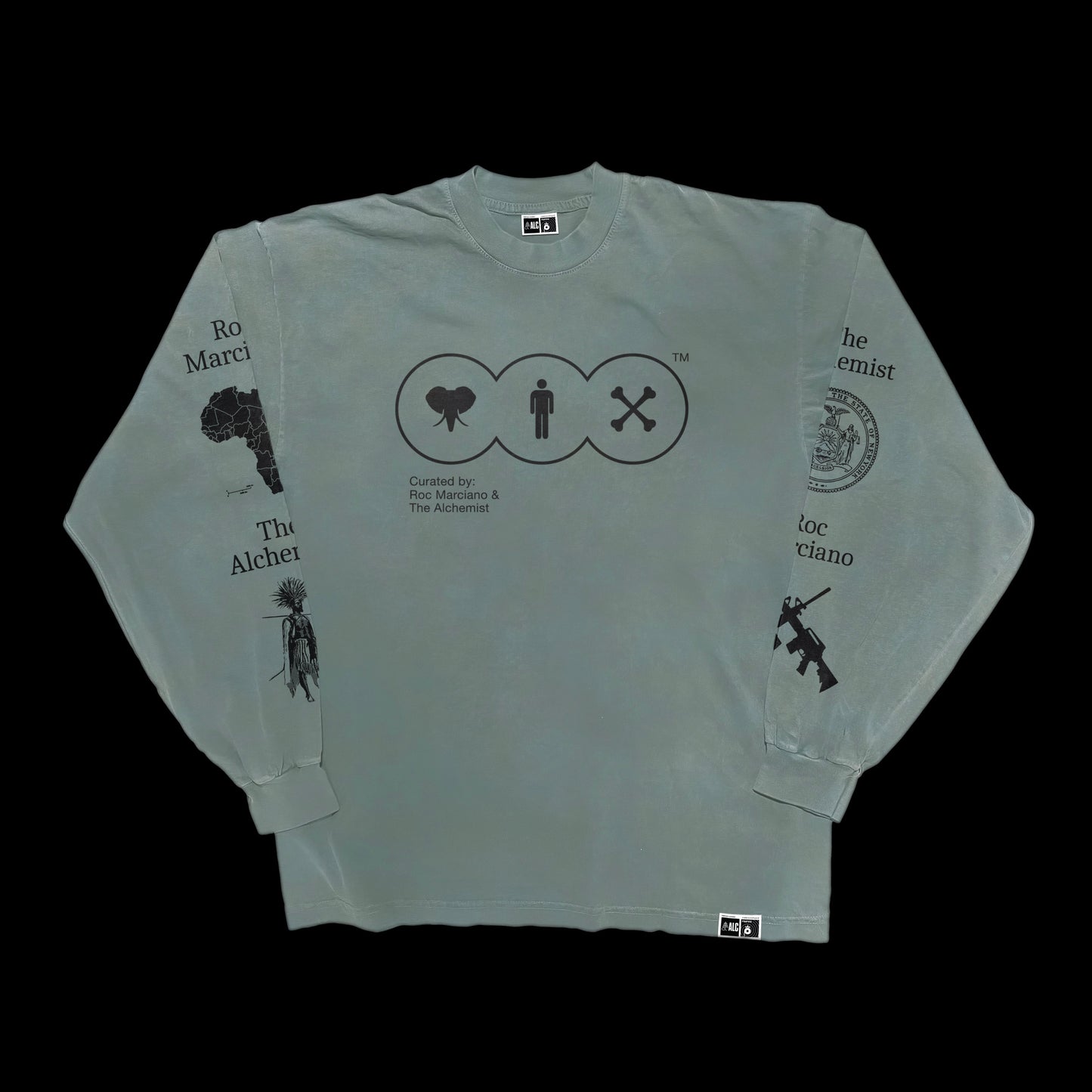 Presenting... The Elephant Man's Bones (Green Longsleeve Shirt)