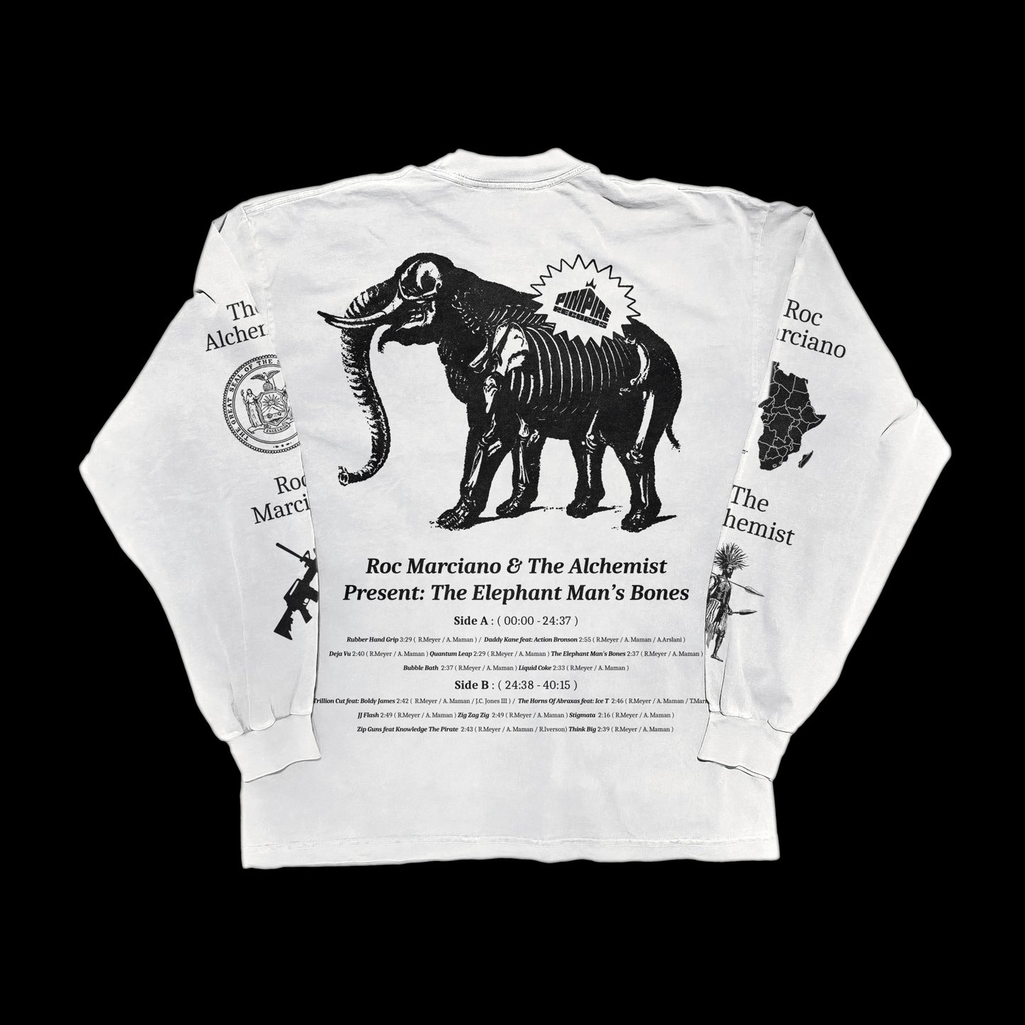 Presenting.. The Elephant Man's Bones (White Longsleeve Shirt)