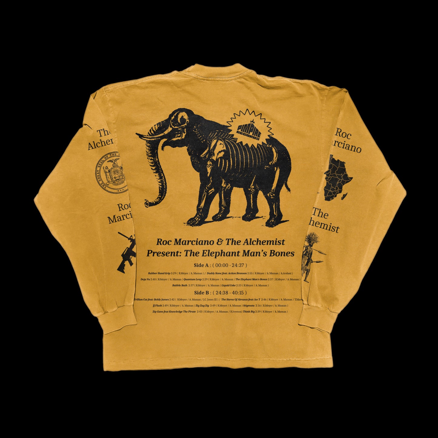 Presenting.. The Elephant Man's Bones (Yellow Longsleeve Shirt)
