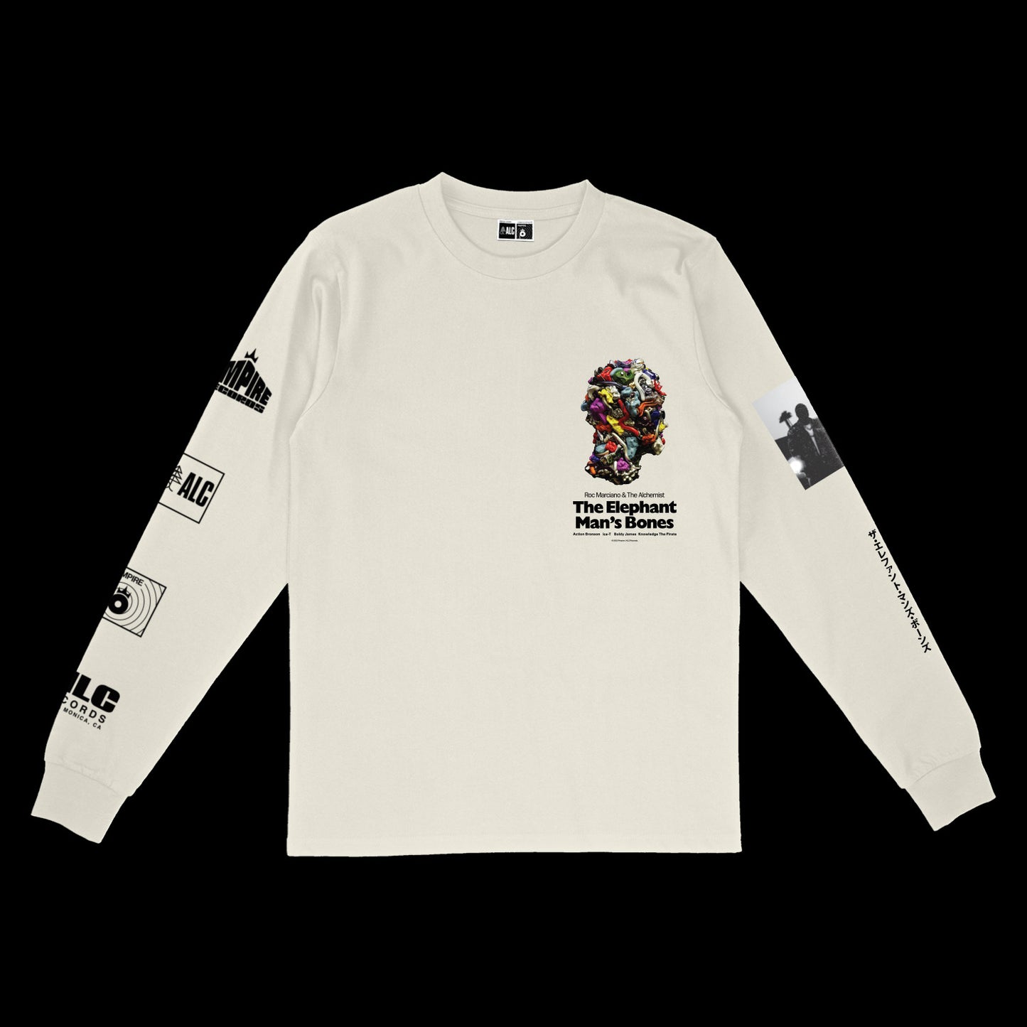 Elephant Iconography (Natural Longsleeve Shirt)